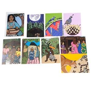 Meyo Marrufo Finger Doodle Collection Native American Art Cards Set of 9‎